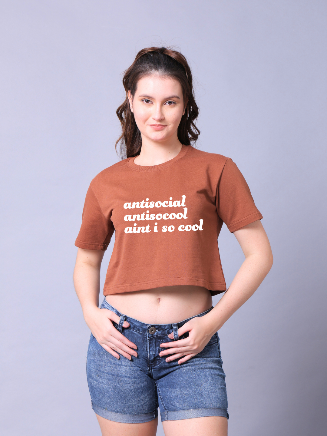 Antisocial Women Crop Top