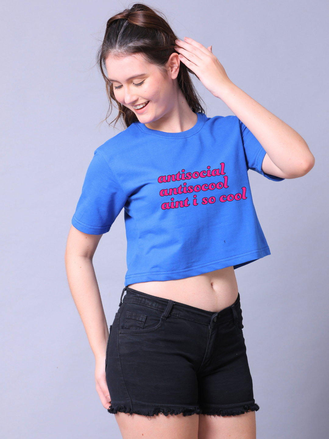 Antisocial Women Crop Top