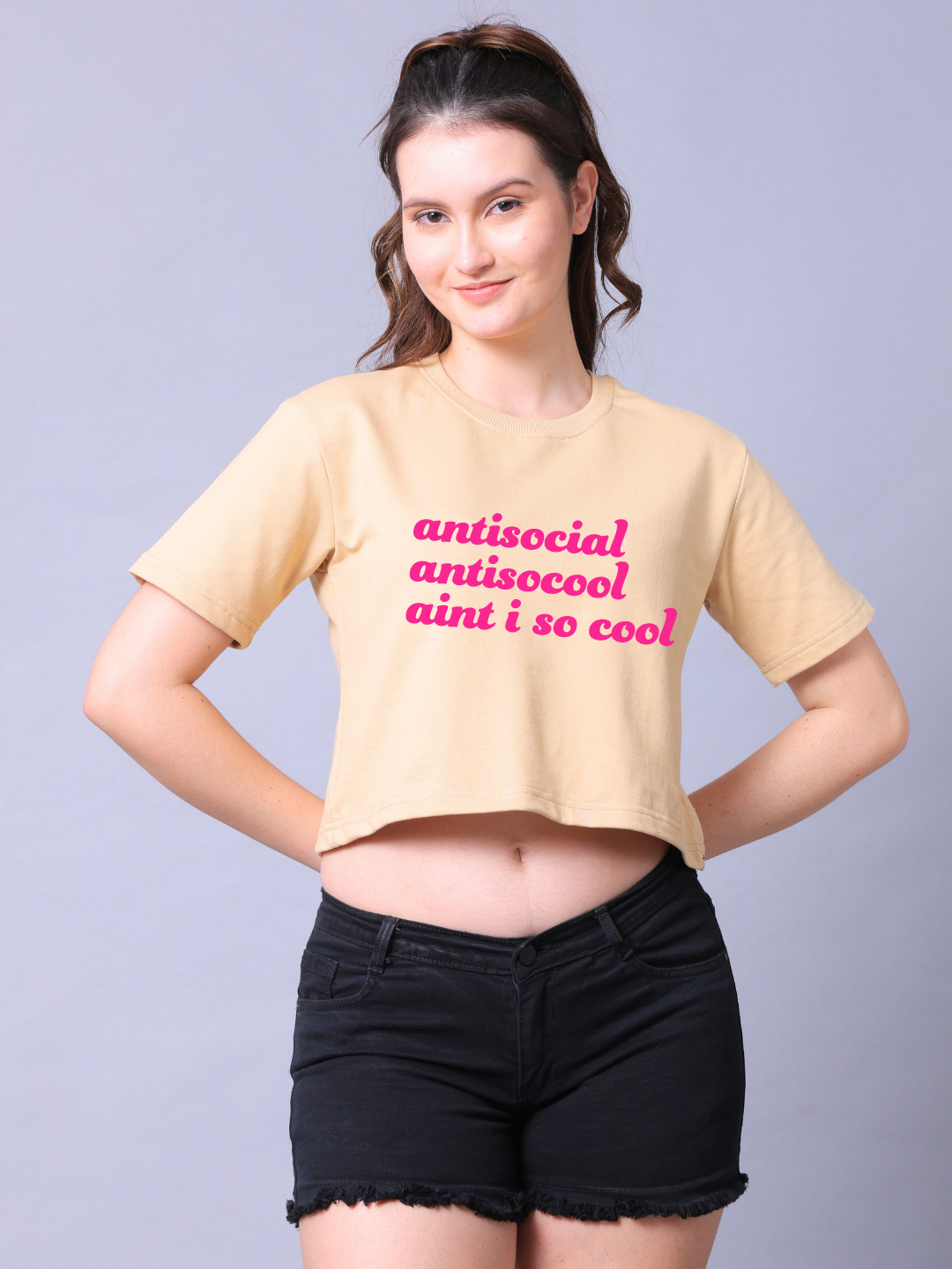 Antisocial Women Crop Top