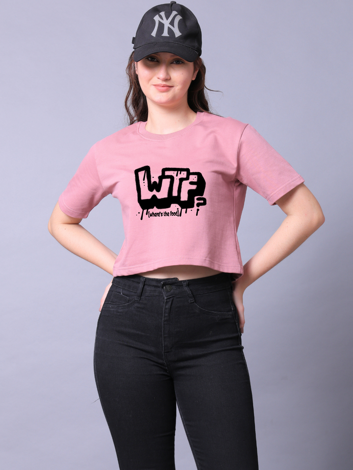 WTF Pink Crop Top