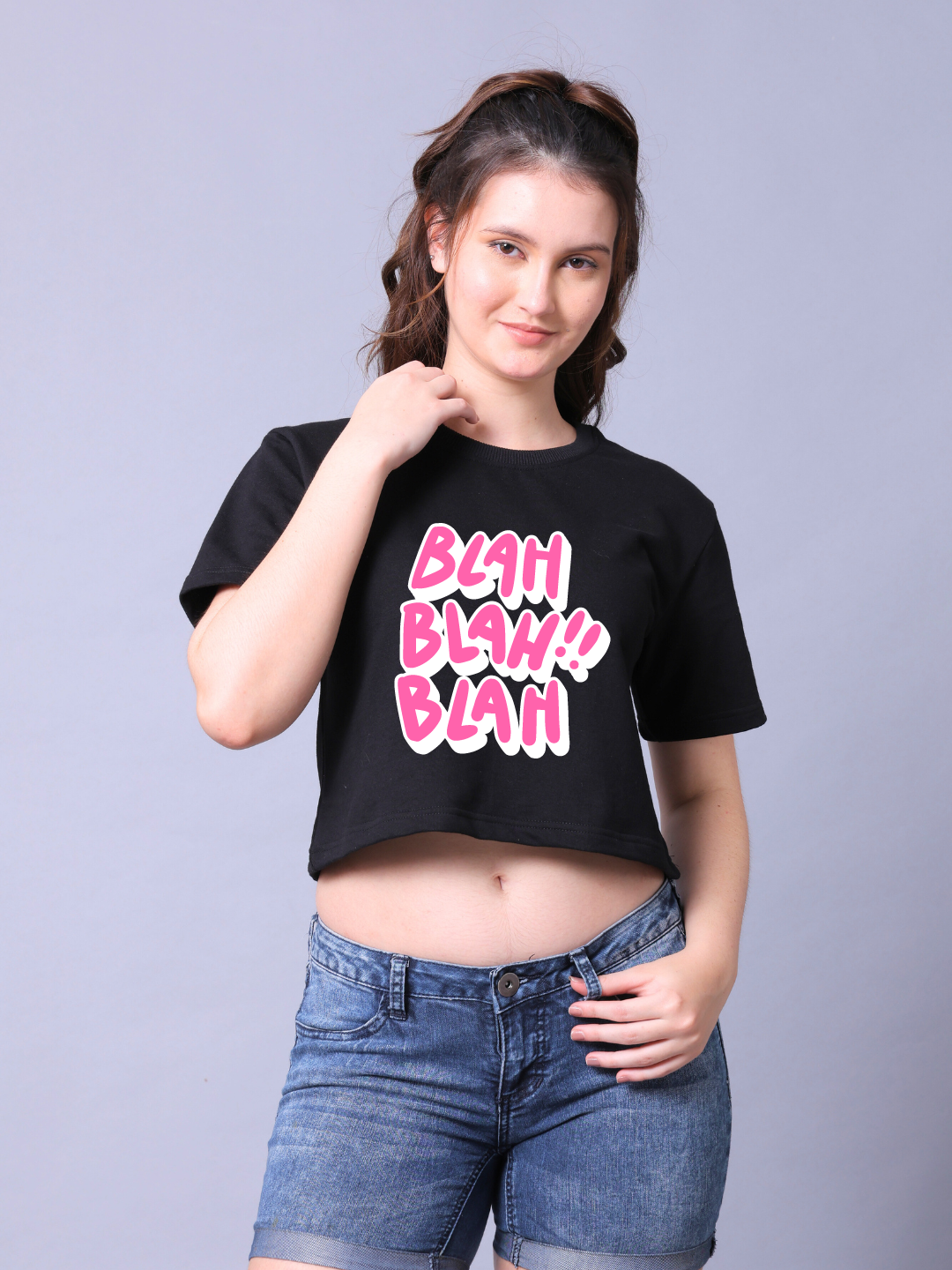 Blah Blah Women Crop Top
