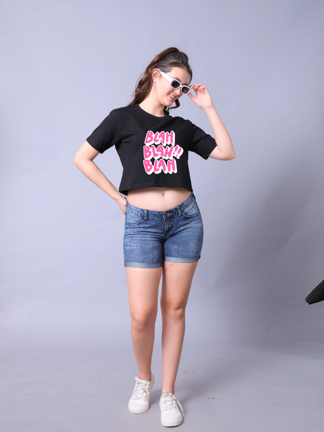 Blah Blah Women Crop Top