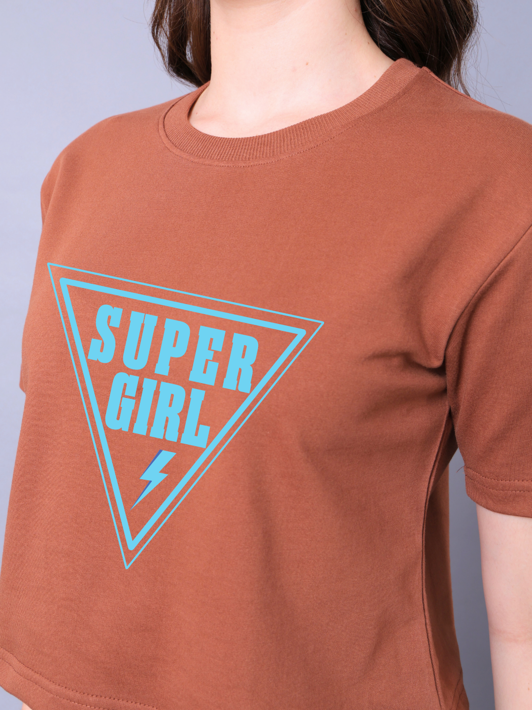 Super Girl Women Co-Ord Set - Crop Top with Joggers