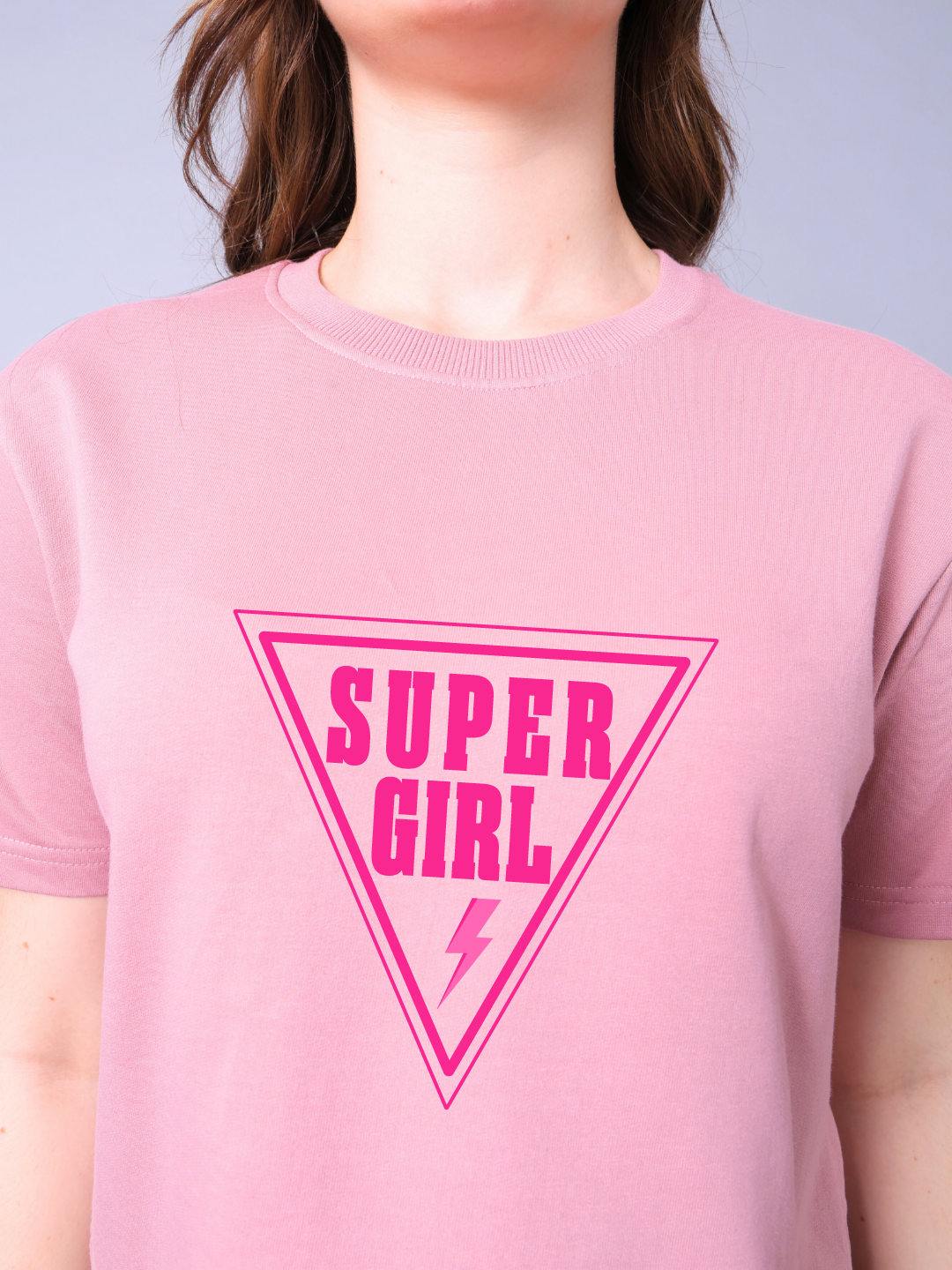 Super Girl Women Co-Ord Set - Crop Top with Joggers