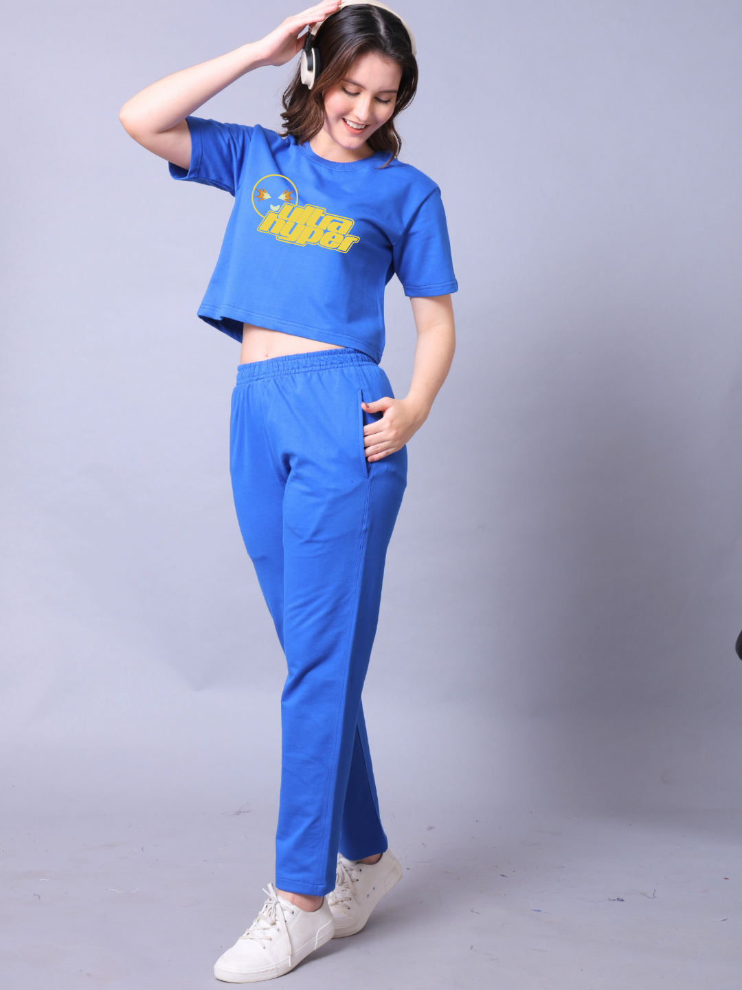 Ultra Hyper Women Co-Ord Set - Crop Top with Joggers