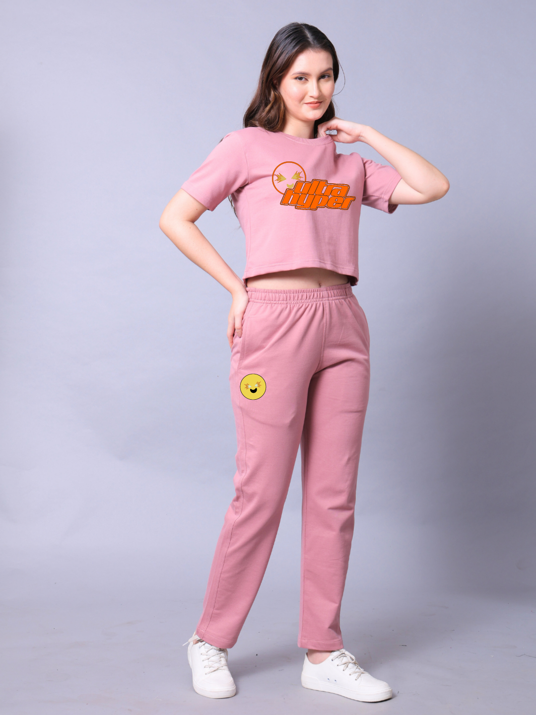 Ultra Hyper Women Co-Ord Set - Crop Top with Joggers