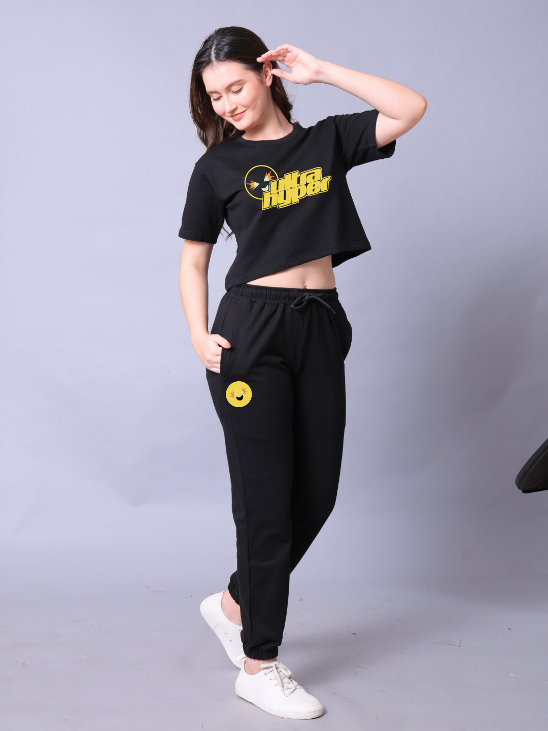 Ultra Hyper Women Co-Ord Set - Crop Top with Joggers