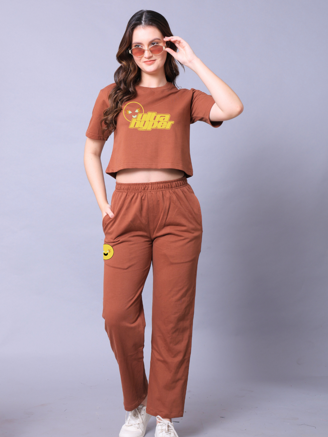 Ultra Hyper Women Co-Ord Set - Crop Top with Joggers