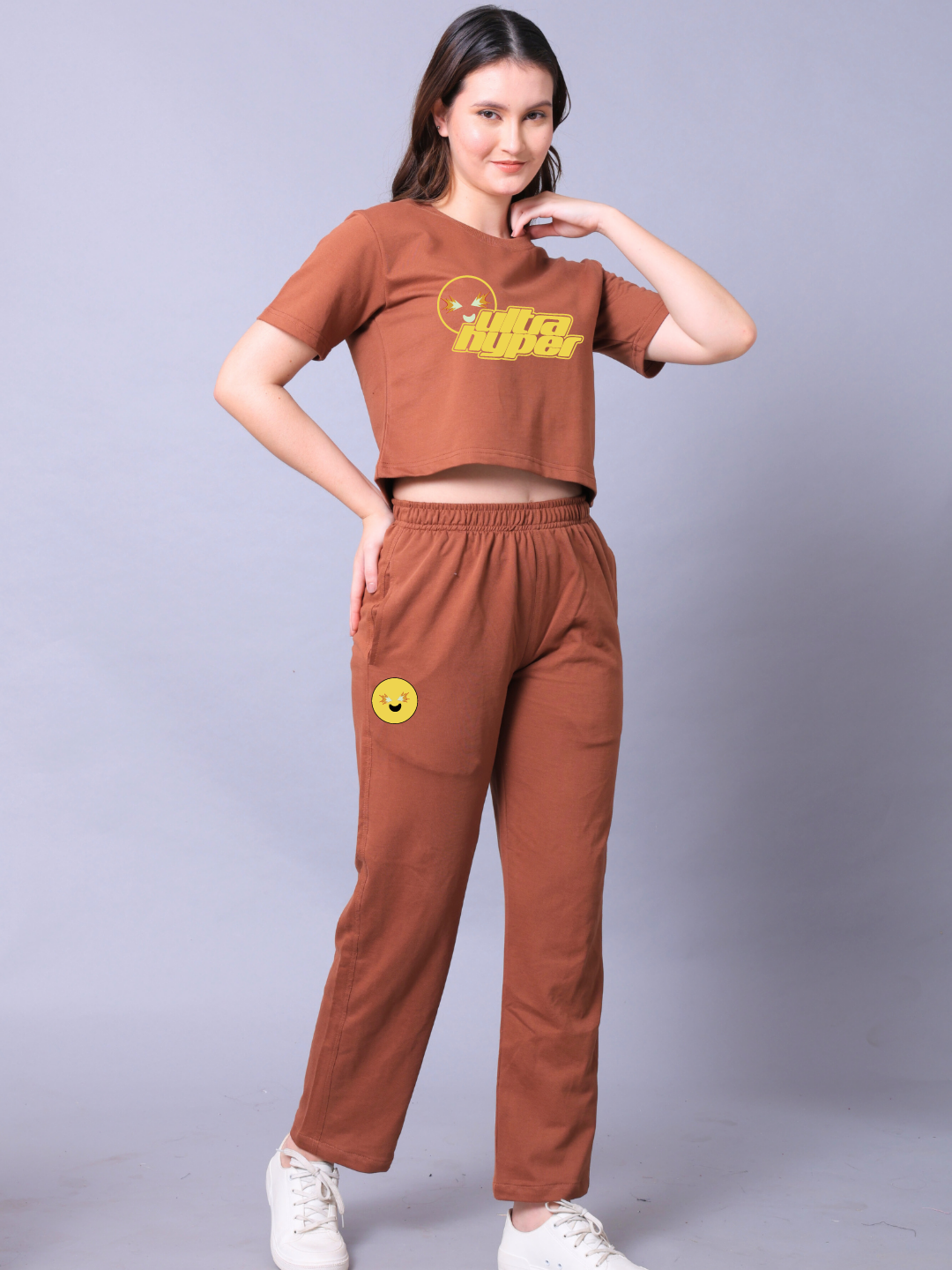 Ultra Hyper Women Co-Ord Set - Crop Top with Joggers