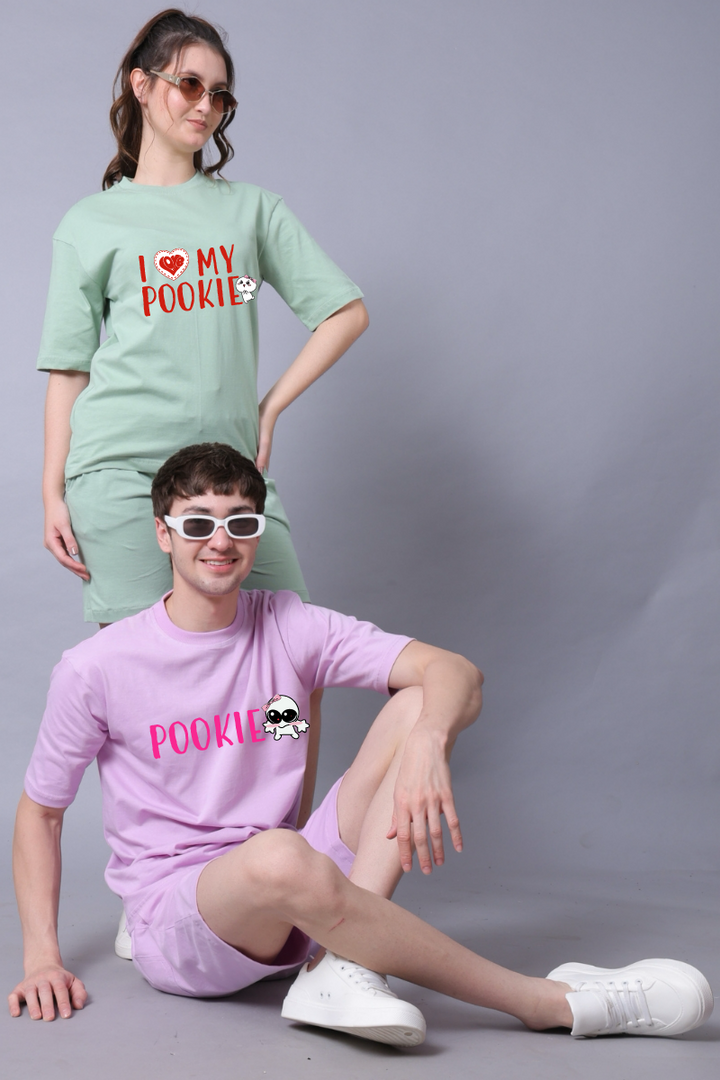 Pookie Couple Oversized Couple Tees - Pack of 2