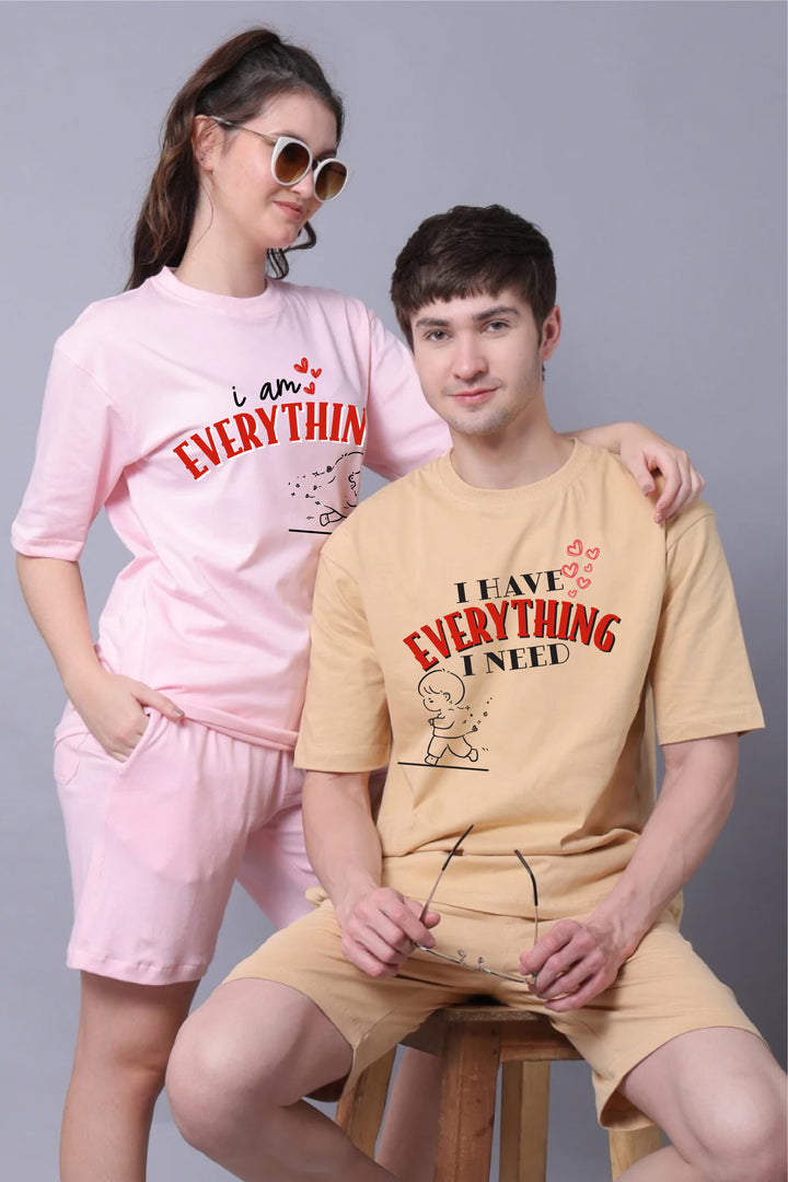 I Have Everything Couple Oversized Couple Tees - Pack of 2