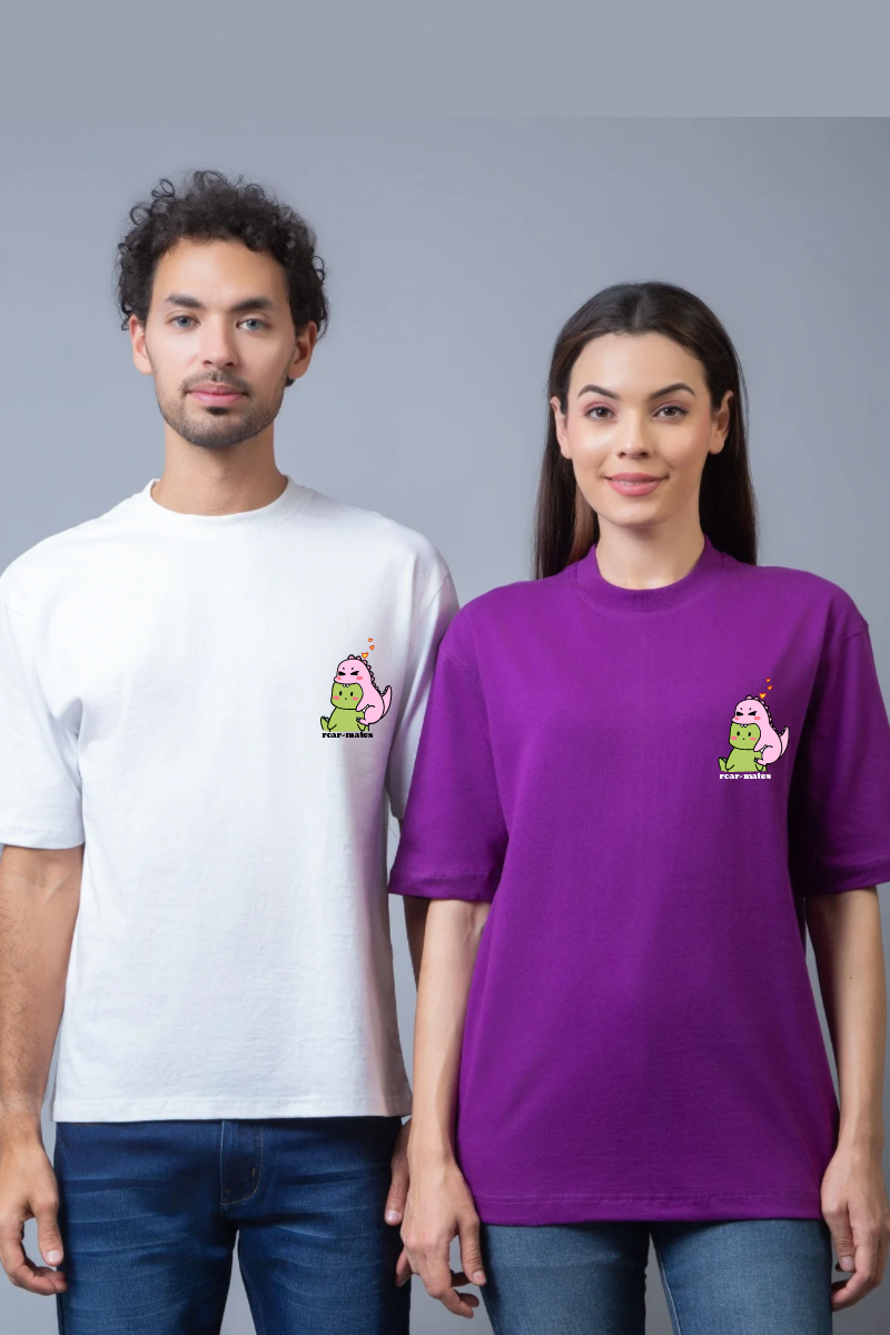 Roar Couple Oversized Couple Tees - Pack of 2