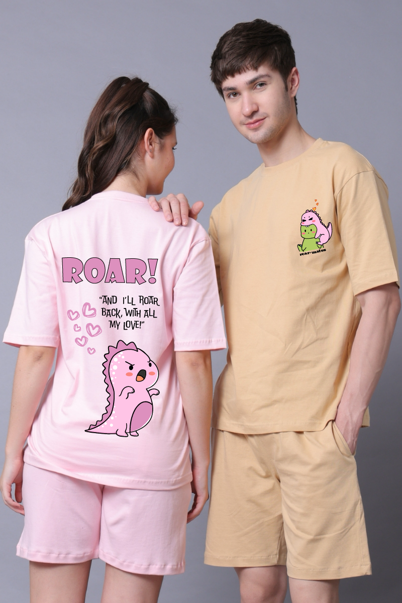 Roar Couple Oversized Couple Tees - Pack of 2