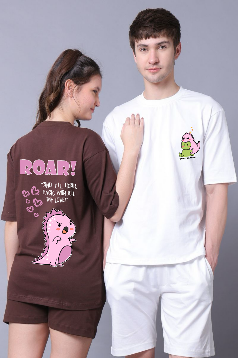 Roar Couple Oversized Couple Tees - Pack of 2