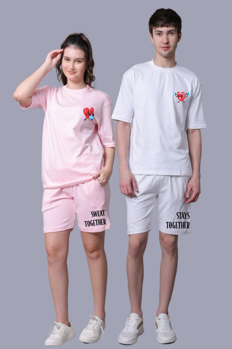 Sweet Together Printed Couple Co-Ord Sets (Pack of 2)
