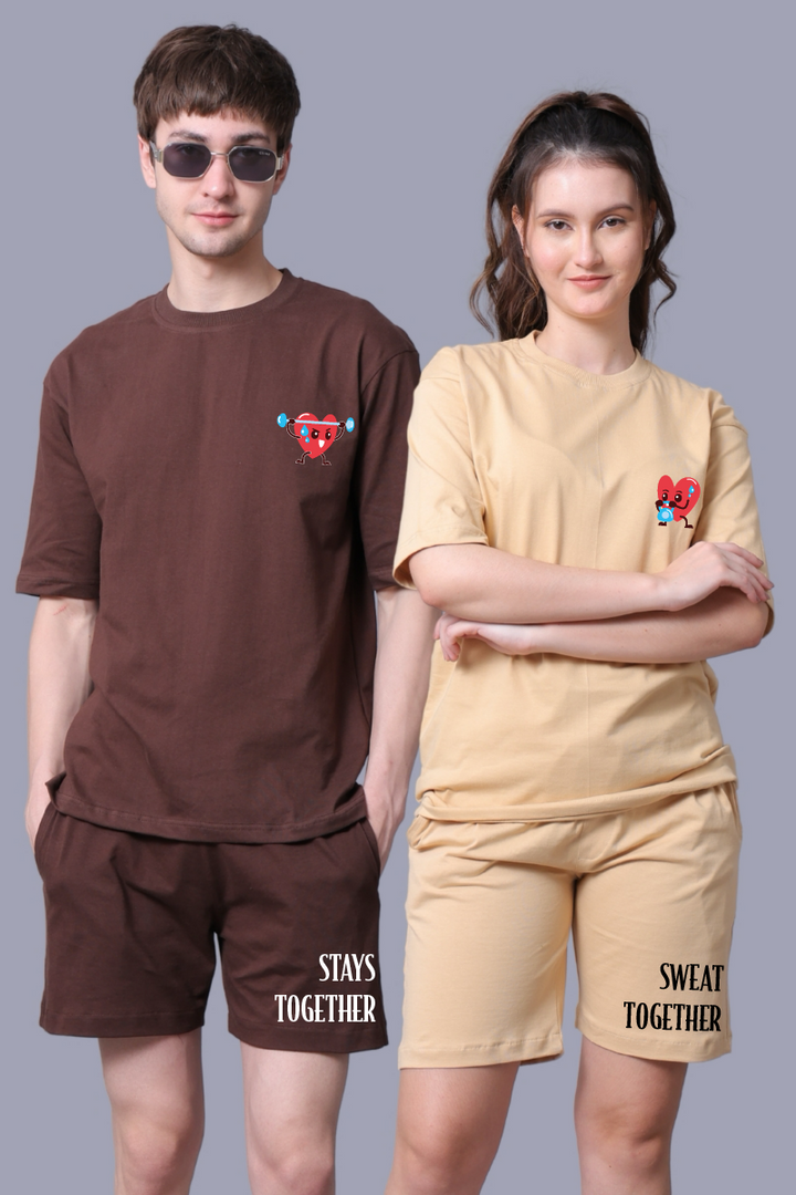 Sweet Together Printed Couple Co-Ord Sets (Pack of 2)