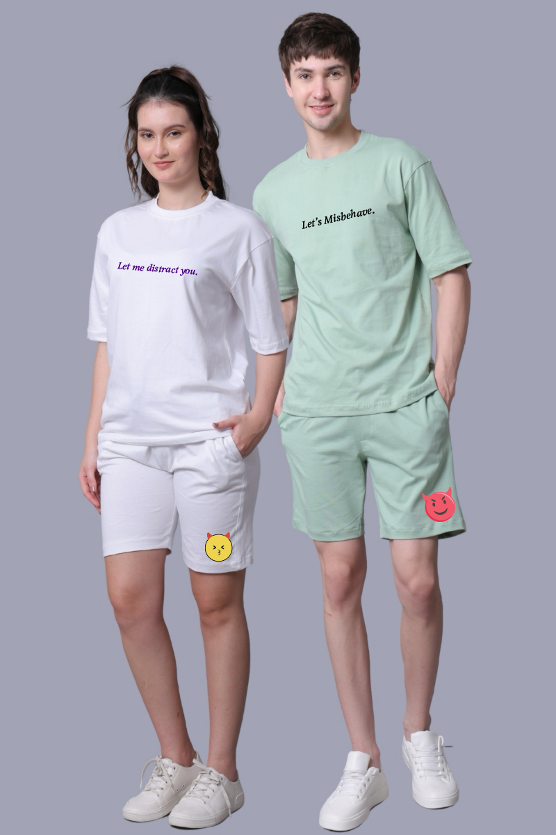 Let Me Distract You Printed Couple Co-Ord Sets (Pack of 2)