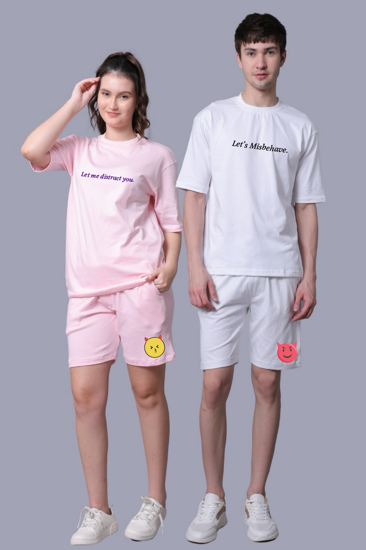 Let Me Distract You Printed Couple Co-Ord Sets (Pack of 2)