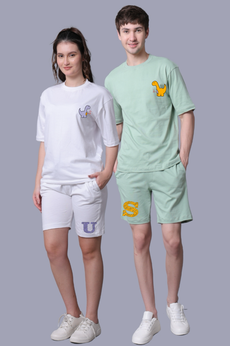 Dino Us Printed Couple Co-Ord Sets (Pack of 2)