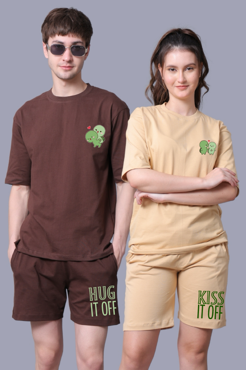 Hug It Off Printed Couple Co-Ord Sets (Pack of 2)