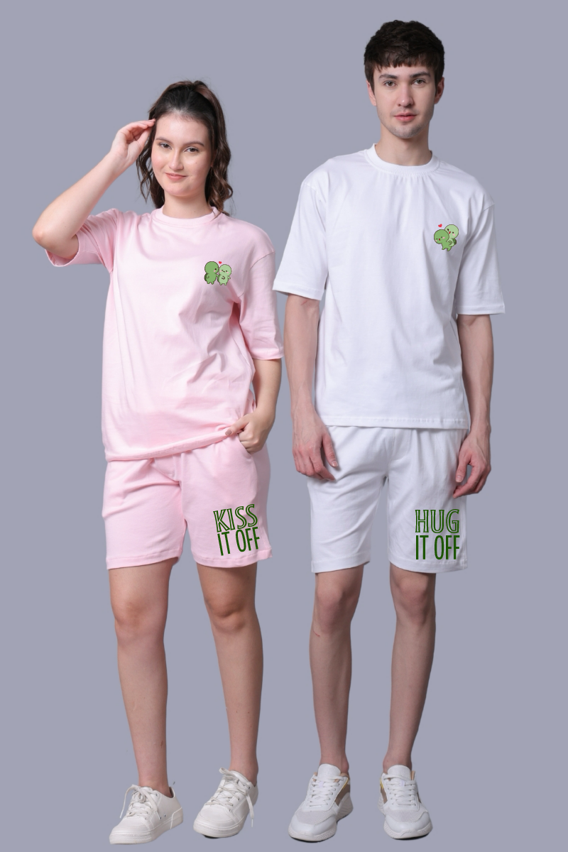 Hug It Off Printed Couple Co-Ord Sets (Pack of 2)