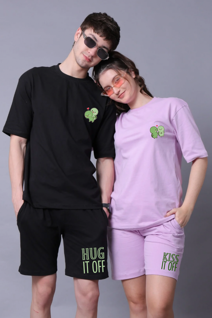 Hug It Off Printed Couple Co-Ord Sets (Pack of 2)