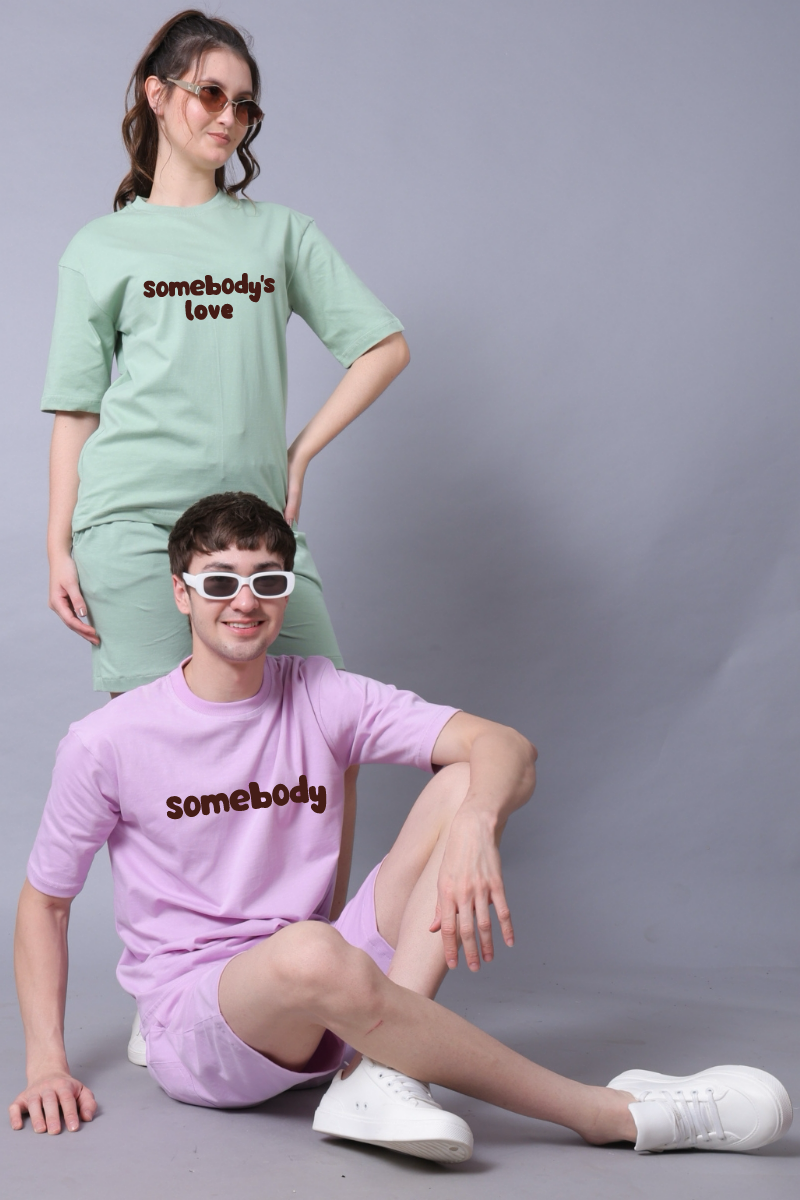 Somebody's Love Couple Oversized Couple Tees - Pack of 2