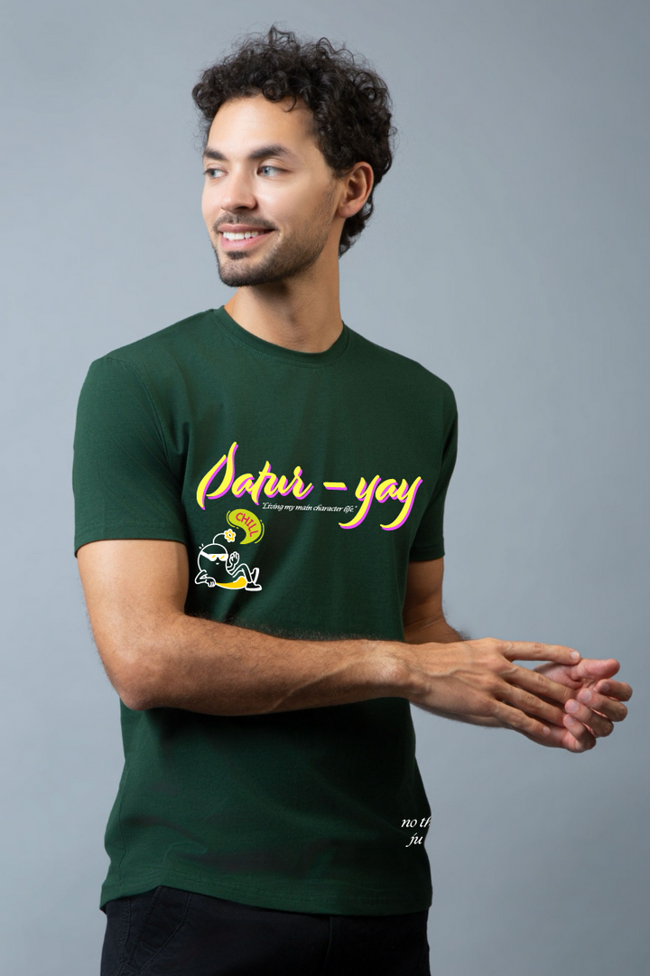 Saturyay Regular Fit Unisex Tee