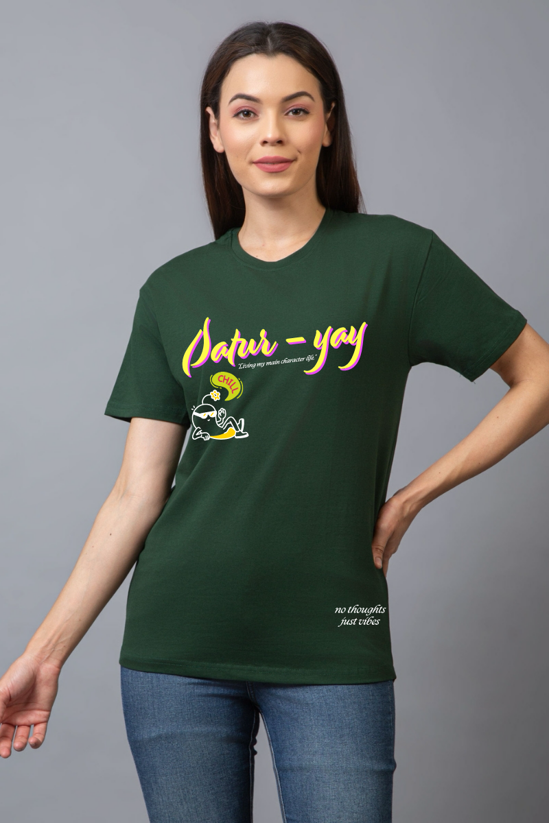 Saturyay Regular Fit Unisex Tee