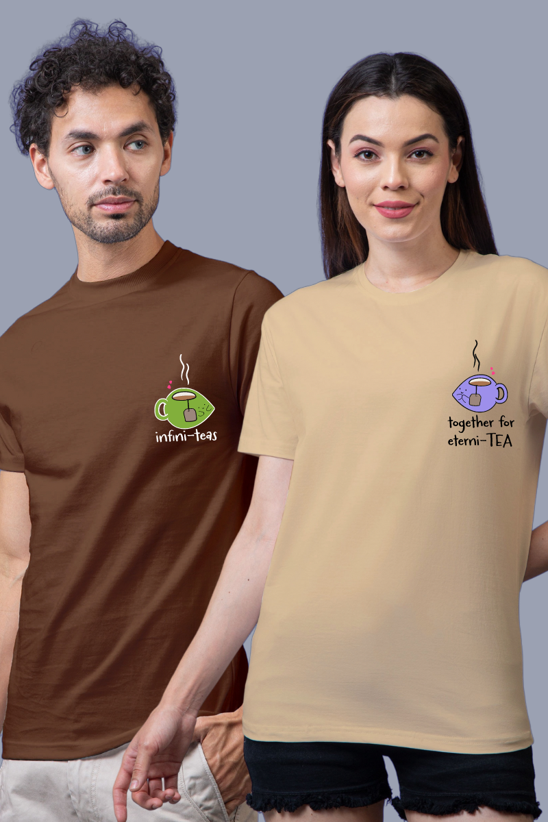 Infini-teas Couple Unisex Tees - Pack of 2