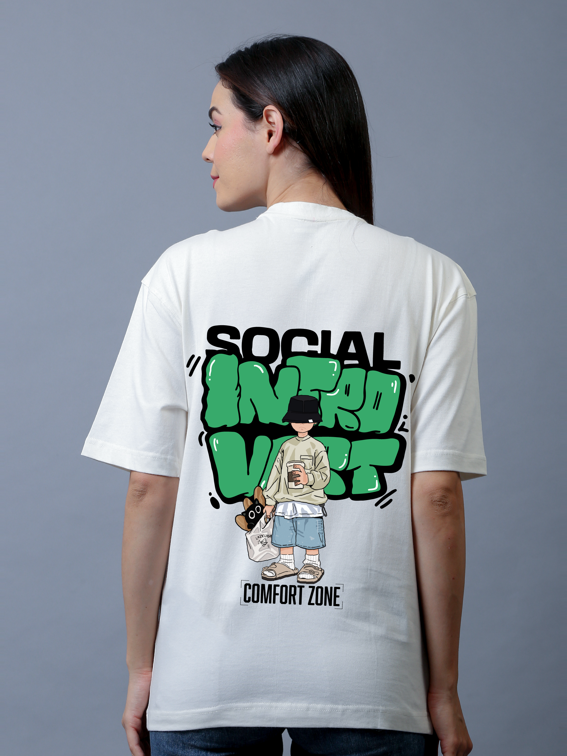 Social Introvert Oversized Unisex Tee