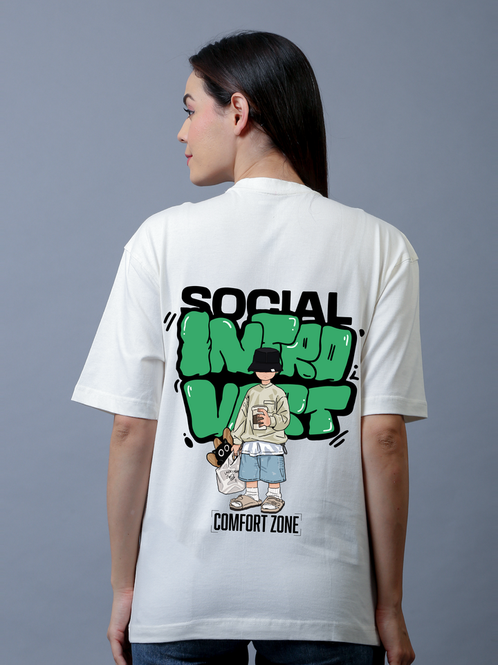 Social Introvert Oversized Unisex Tee