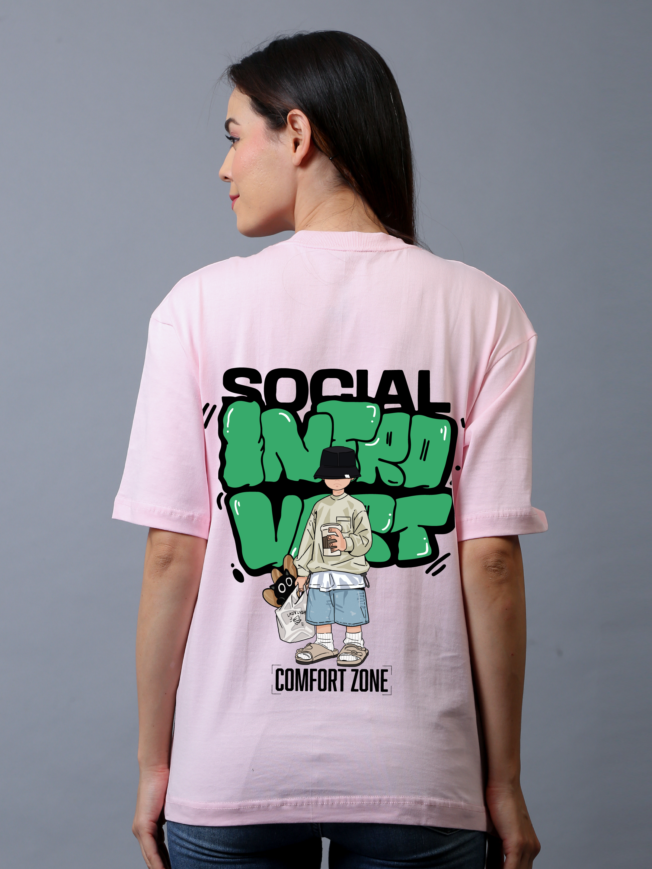 Social Introvert Oversized Unisex Tee