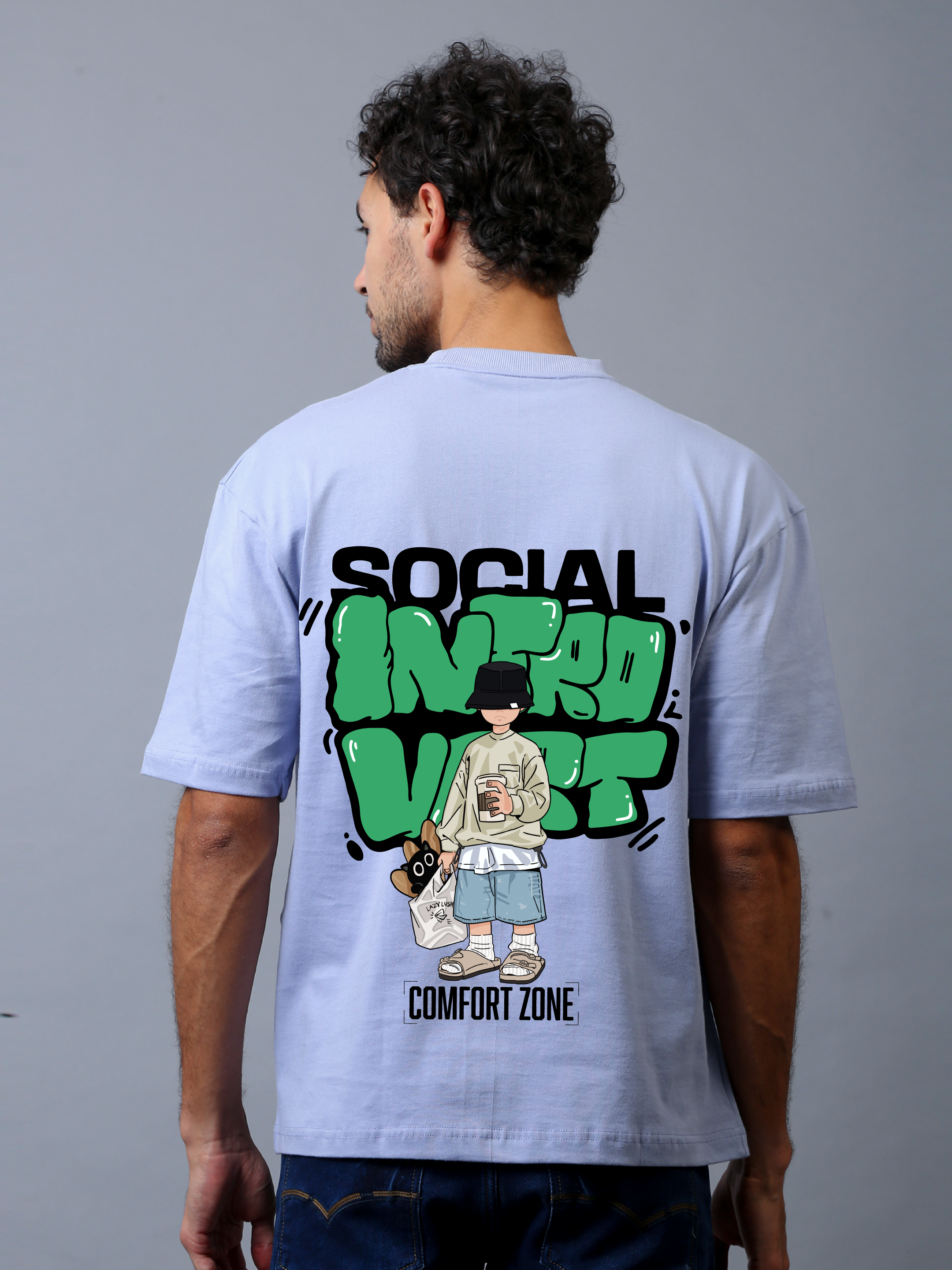 Social Introvert Oversized Unisex Tee