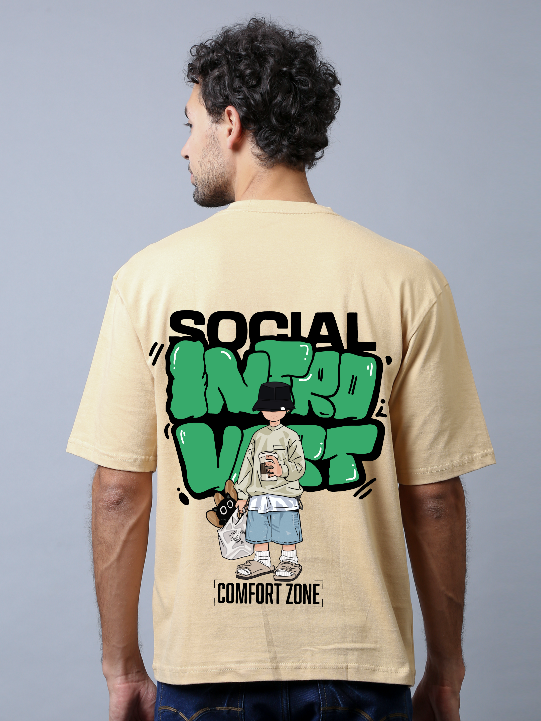Social Introvert Oversized Unisex Tee