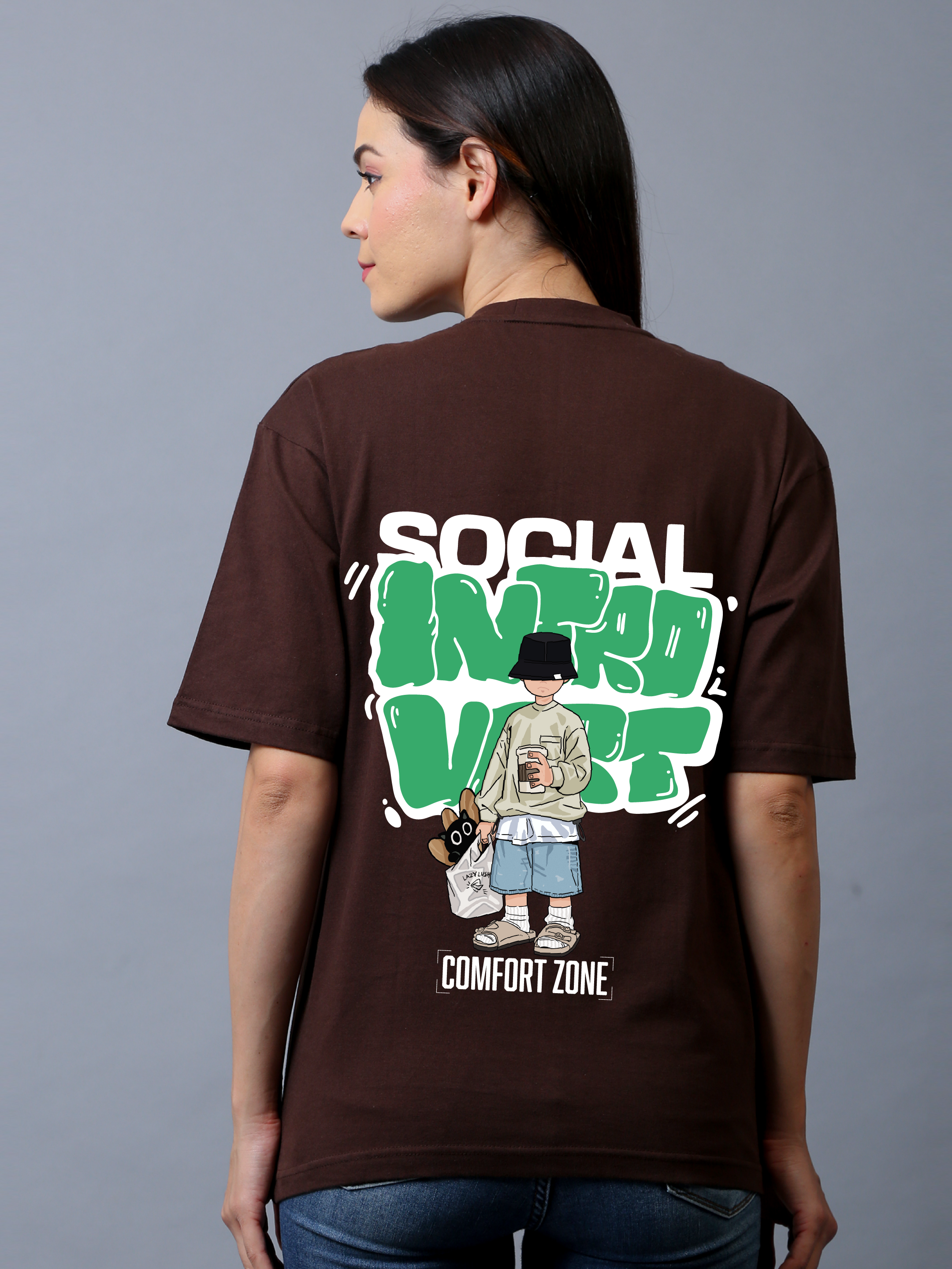 Social Introvert Oversized Unisex Tee