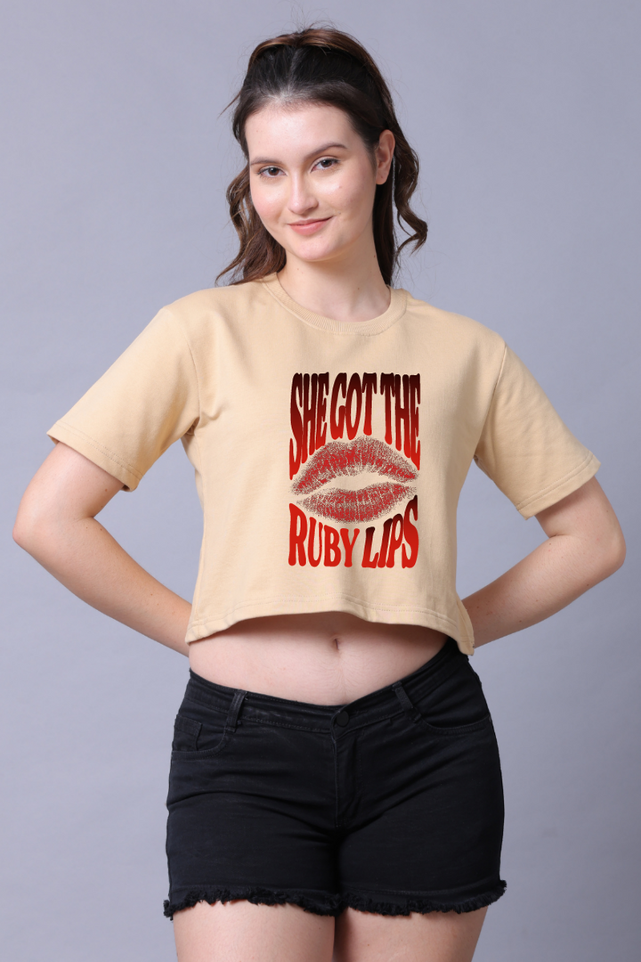 Rubylips Women Crop Top