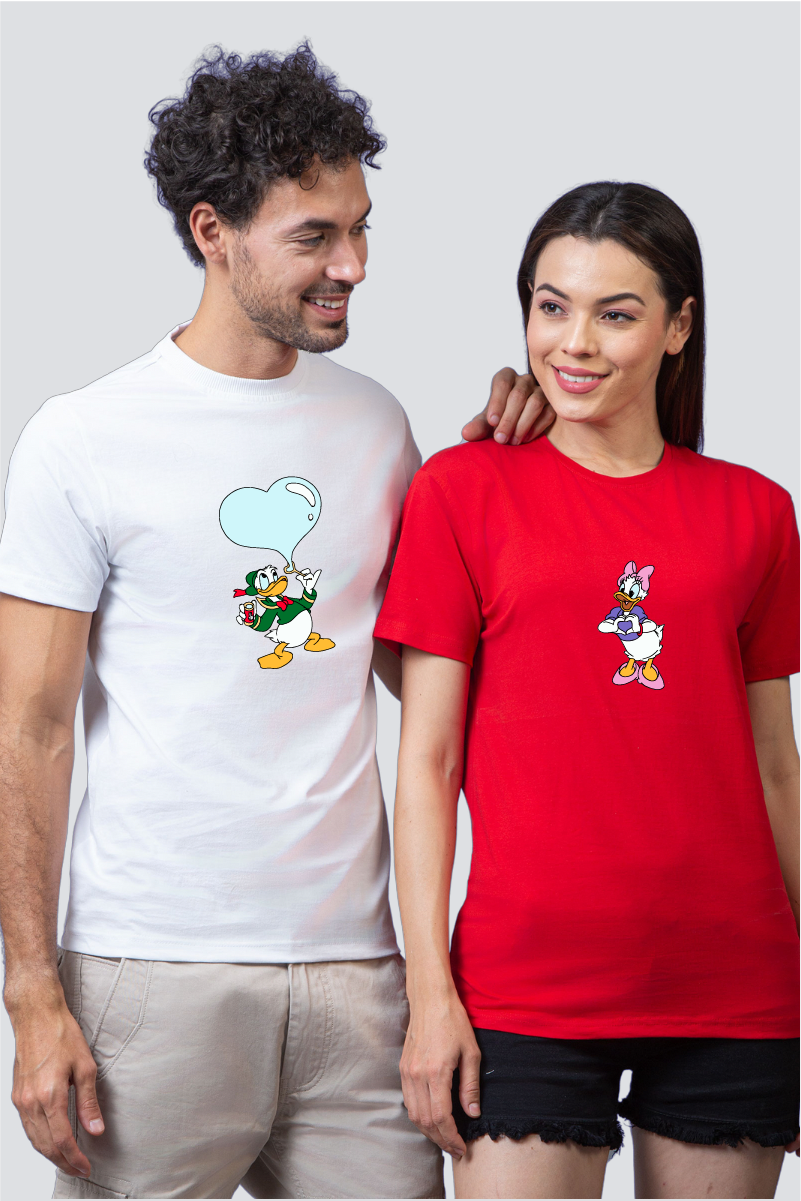 Duck & Duckie Duo Couple Unisex Tees - Pack of 2