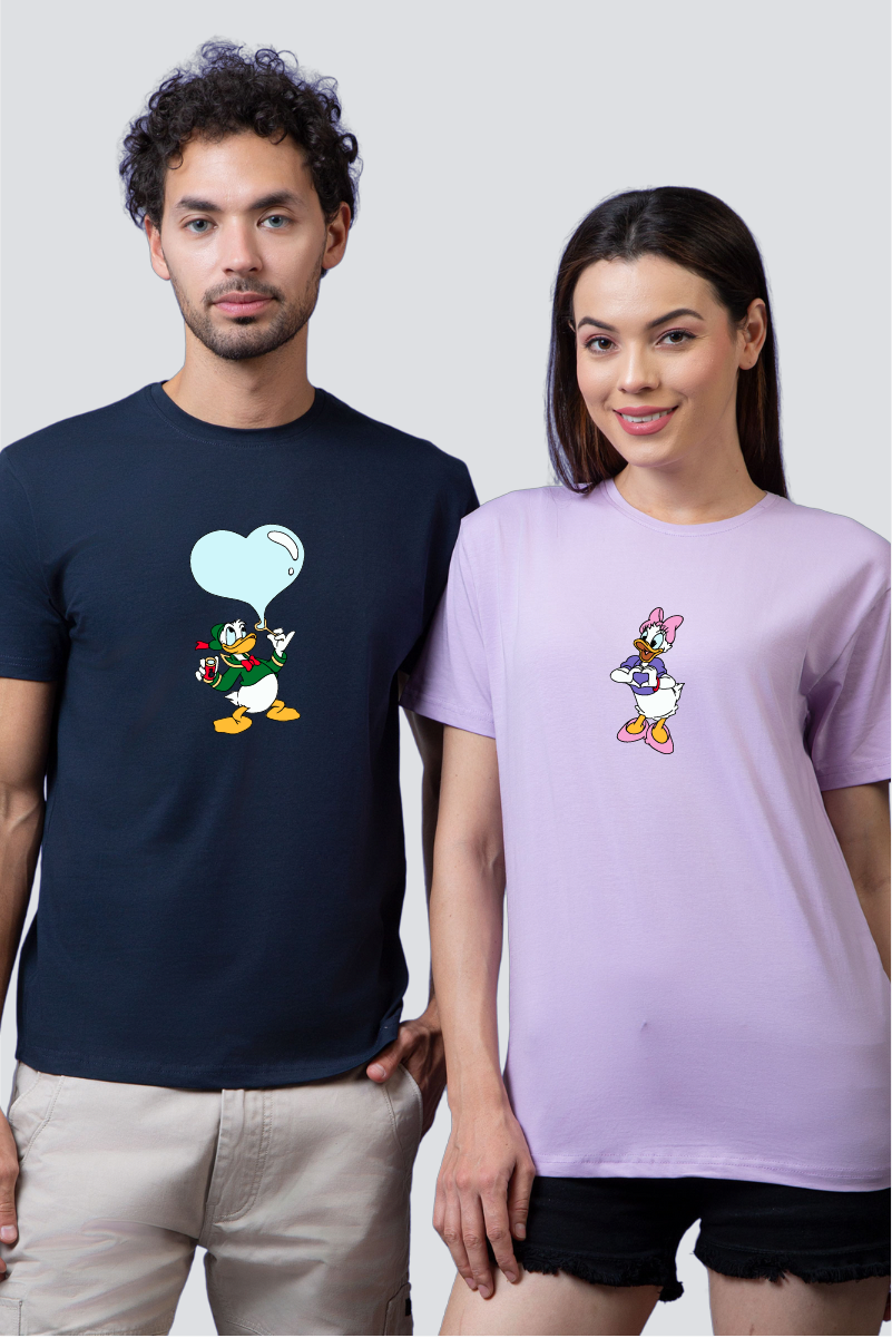 Duck & Duckie Duo Couple Unisex Tees - Pack of 2