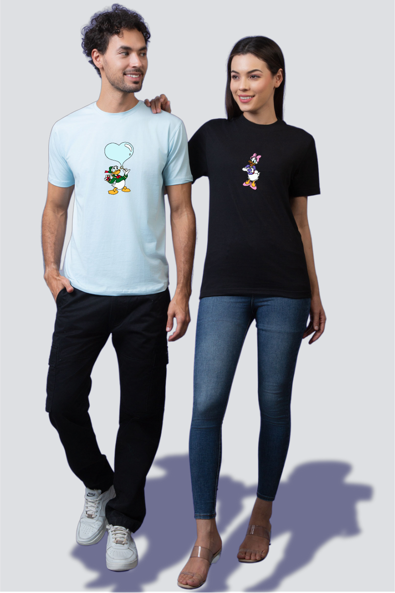 Duck & Duckie Duo Couple Unisex Tees - Pack of 2