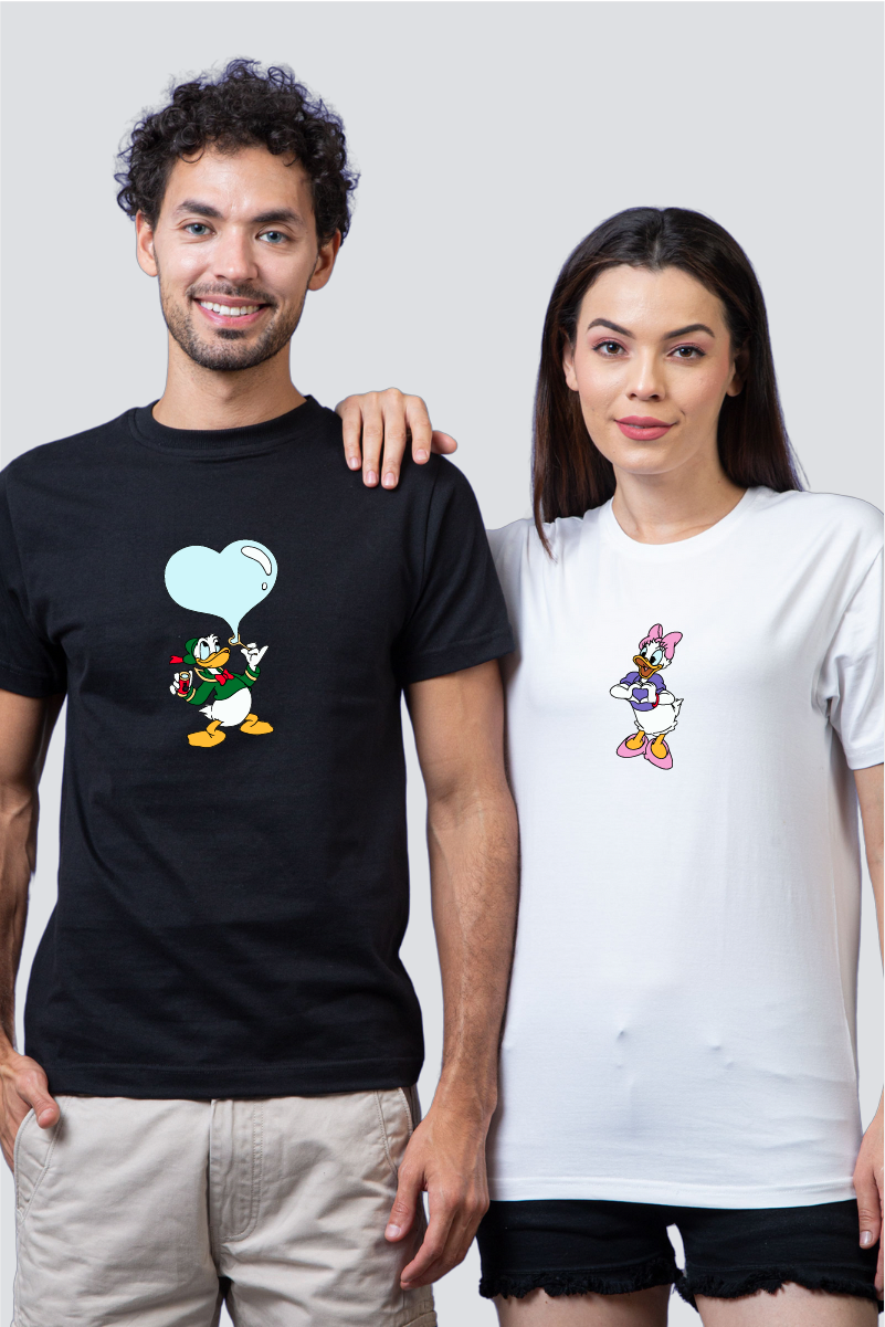 Duck & Duckie Duo Couple Unisex Tees - Pack of 2