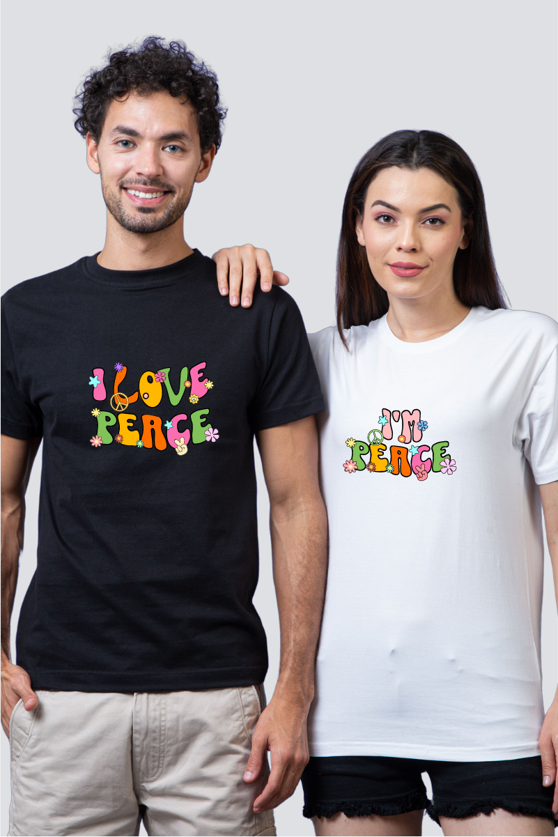 United in Peace' Couple Unisex Tees - Pack of 2