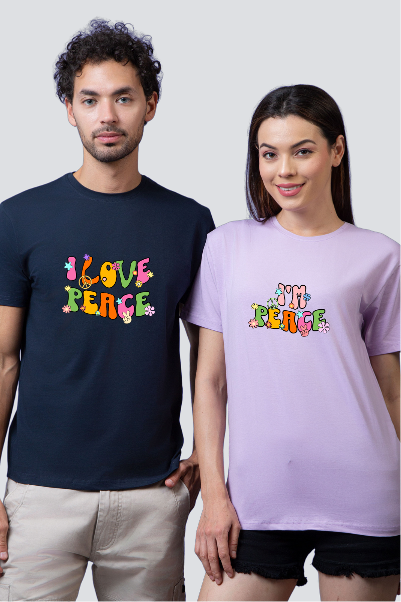 United in Peace' Couple Unisex Tees - Pack of 2