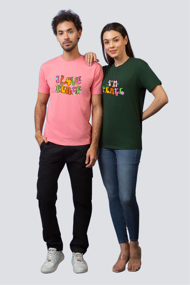 United in Peace' Couple Unisex Tees - Pack of 2