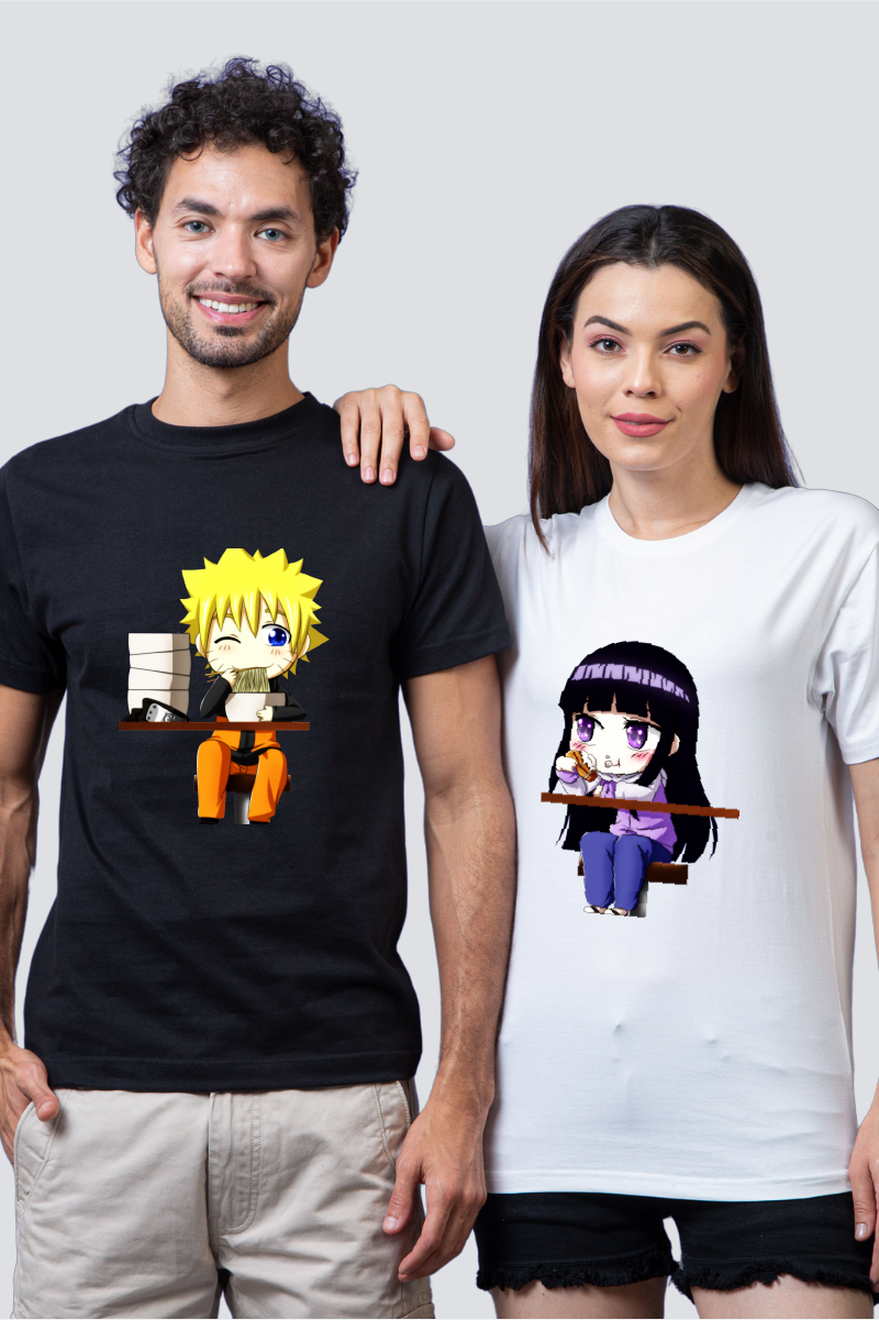 Naruto & Hinata Couple Unisex Tees - Pack of 2