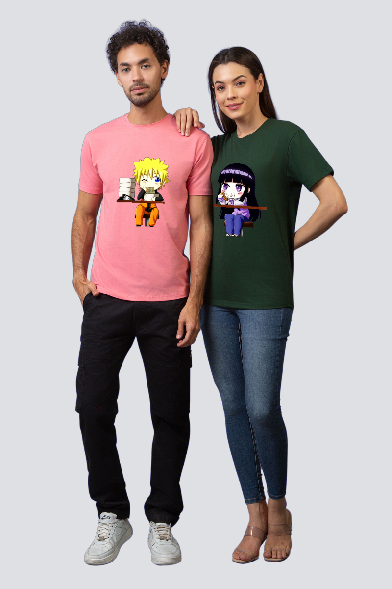 Naruto & Hinata Couple Unisex Tees - Pack of 2