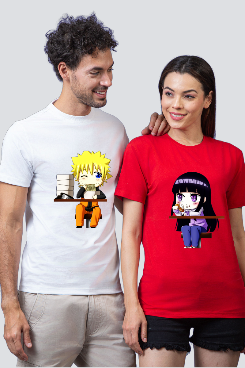 Naruto & Hinata Couple Unisex Tees - Pack of 2