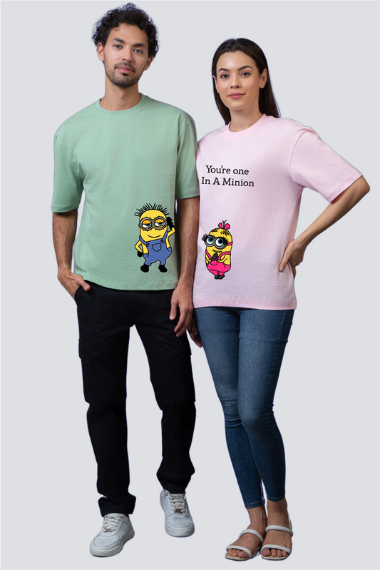 Minion Match Oversized Couple T-Shirts (Pack of 2)