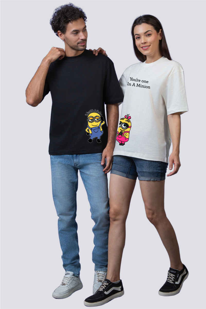 Minion Match Oversized Couple T-Shirts (Pack of 2)