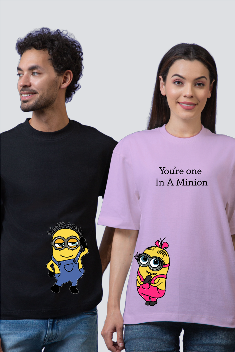 Minion Match Oversized Couple T-Shirts (Pack of 2)